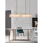 Люстра прямоугольная из фактурного стекла Chandelier Beam варинант исполнения - 3 | Loft Concept в Кирове