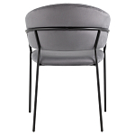 Стул в велюре серого цвета Horizon варинант исполнения - 4 | Loft Concept в Кирове