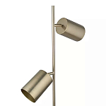 Торшер золотистый с 2-мя подвижными плафонами на белом мраморном основании Streams of Light варинант исполнения - 2 | Loft Concept в Кирове