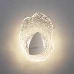 Бра с рельефным волнообразным стеклянным плафоном и вставкой из мрамора Liquid Stone варинант исполнения - 8 | Loft Concept в Кирове