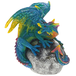 Декоративная статуэтка Дракон Blue Multicolor Dragon Statuette варинант исполнения - 1 | Loft Concept в Кирове