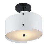 Потолочный светильник круглый светодиодный Semicircular White Panels белый варинант исполнения - 2 | Loft Concept в Кирове