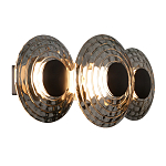 Бра из трех стеклянных фактурных дисков Eyepiece варинант исполнения - 1 | Loft Concept в Кирове