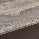 Столик журнальный квадратный  с полкой Sculptural Marble Accent с мрамором  варинант исполнения - 4 | Loft Concept в Кирове