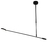 Потолочный светильник светодиодный черный металл Bendik  варинант исполнения - 1 | Loft Concept в Кирове