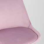 Стул с мягким велюровым сиденьем Arvika Pink варинант исполнения - 7 | Loft Concept в Кирове