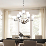 Люстра с белыми стеклянными плафонами в форме цилиндра Feiss варинант исполнения - 7 | Loft Concept в Кирове