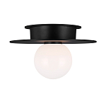 Потолочный светильник с шарообразным плафоном из белого матового стекла Generation Lighting варинант исполнения - 1 | Loft Concept в Кирове