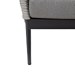 Диван двухместный уличный темно-серый Street Bliss варинант исполнения - 4 | Loft Concept в Кирове