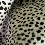 Мебельная ткань Искусственный мех  белый леопард 90 см T5-3 варинант исполнения - 4 | Loft Concept в Кирове