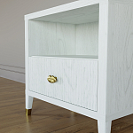 Прикроватная тумбочка с полкой Elsa Dreams White варинант исполнения - 3 | Loft Concept в Кирове