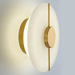 Бра с плафоном из камня в форме диска Buccio Stone Disk Wall Lamp варинант исполнения - 4 | Loft Concept в Кирове