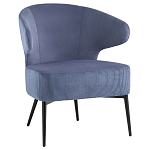Современное мягкое кресло на металлических ножках Rakush Blue варинант исполнения - 1 | Loft Concept в Кирове