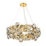 Люстра подвесная из золотых колец 57 см Golden Circles варинант исполнения - 2 | Loft Concept в Кирове