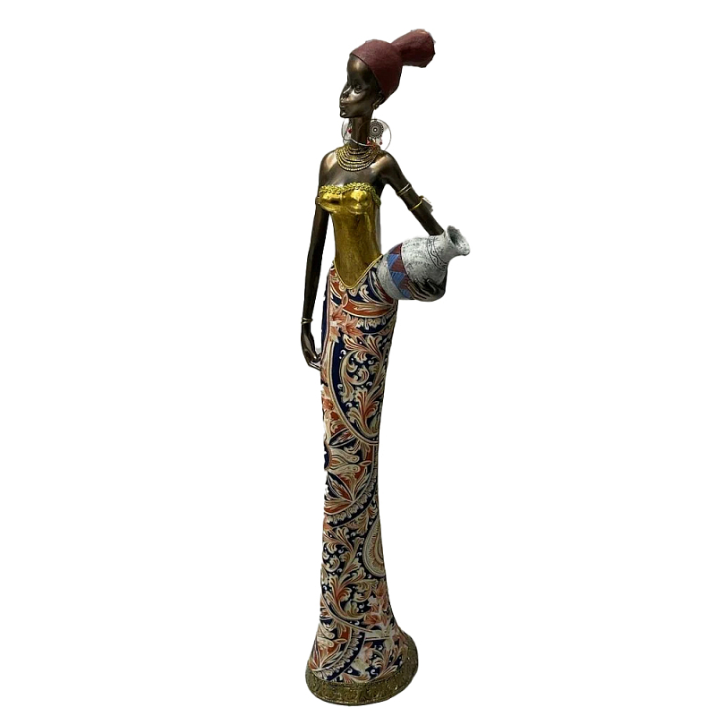 Фигурка негритянка с кувшином Girl with a vessel Мульти Фигурка негритянка с кувшином Girl with a vessel Мульти в Кирове | Loft Concept