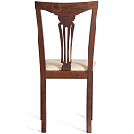 Стул деревянный с узором ручной работы Espresso варинант исполнения - 6 | Loft Concept в Кирове