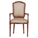 Стул с подлокотниками из натурального бука бежевый Solid Luxury варинант исполнения - 1 | Loft Concept в Кирове