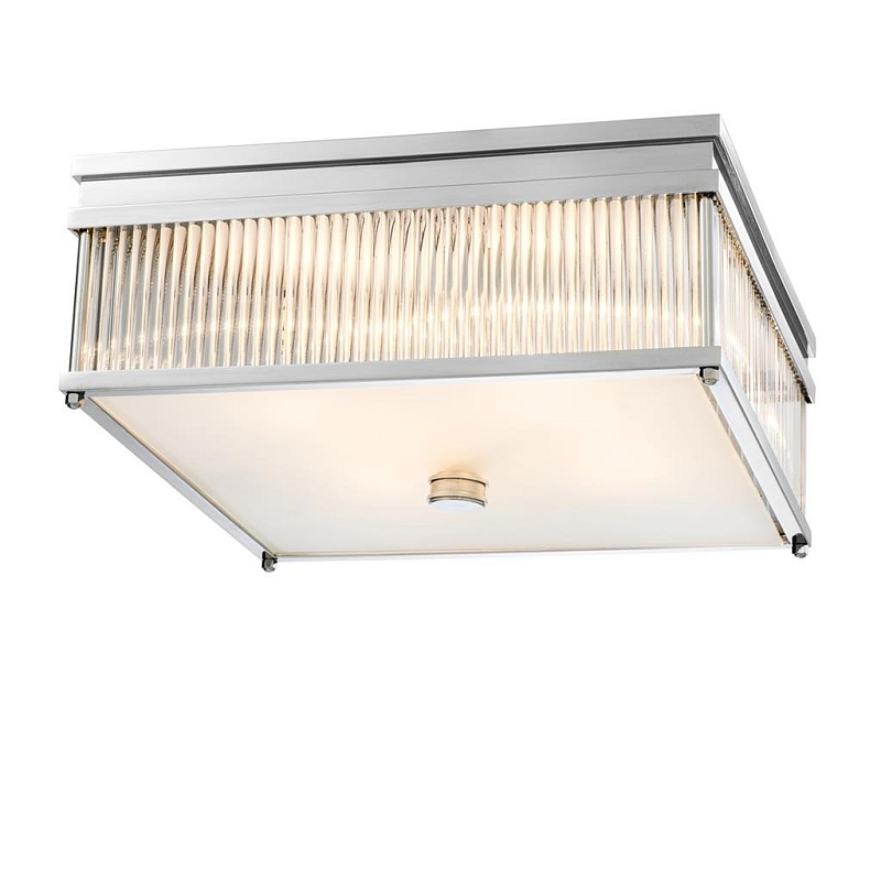 Потолочный светильник Ceiling Lamp Cornwall Nickel Никель Прозрачное Стекло Потолочный светильник Ceiling Lamp Cornwall Nickel Никель Прозрачное Стекло в Кирове | Loft Concept
