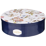 Чайный набор из фарфора темно-синий с рисунком цветов на 6 персон 12 предметов 280 мл Garden Whisper Porcelain Set  варинант исполнения - 6 | Loft Concept в Кирове