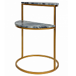 Кофейный столик с подстольем из металла Halves варинант исполнения - 1 | Loft Concept в Кирове