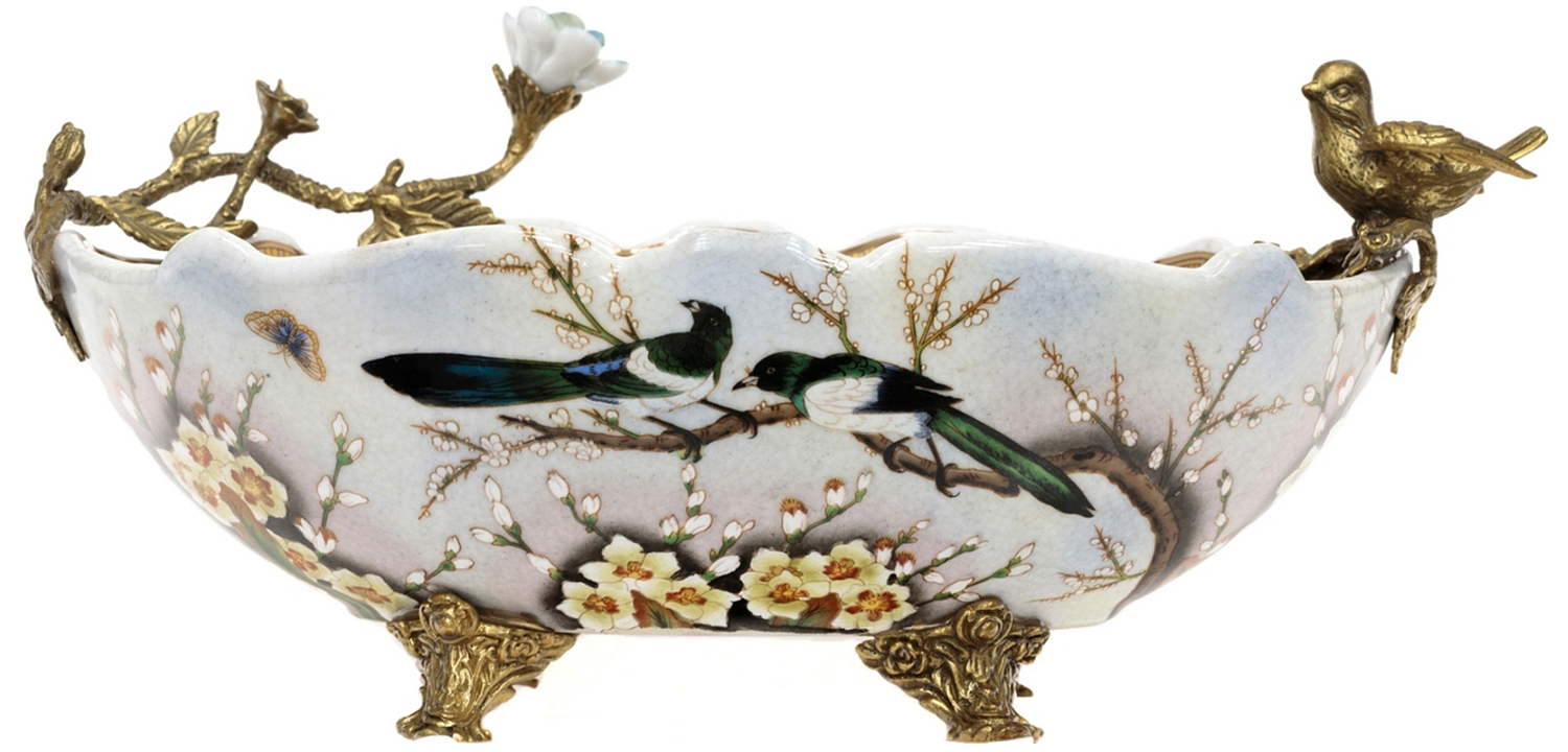 Блюдо Magpies on Cherry Blossoms Блюдо Magpies on Cherry Blossoms - Loft-Concept в Кирове