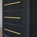 Комод Primo с 3 выдвижными ящиками Черный дуб варинант исполнения - 3 | Loft Concept в Кирове