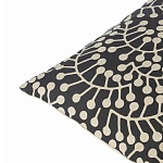 Подушка декоративная черного цвета Blossom Essence Grace варинант исполнения - 2 | Loft Concept в Кирове