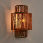 Бра с плетенным из джута плафоном Jutti H30 см варинант исполнения - 2 | Loft Concept в Кирове