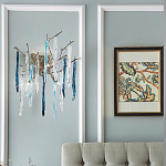 Бра с ветвистым каркасом из металла и подвесками из стекла Droplet Chandelier варинант исполнения - 2 | Loft Concept в Кирове