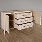 Буфет Primo с тремя ящиками и двумя фасадами Светлый дуб варинант исполнения - 3 | Loft Concept в Кирове