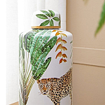 Ваза фарфоровая с ручной росписью Leopard Collection  варинант исполнения - 5 | Loft Concept в Кирове