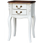 Прикроватная тумба в стиле прованс с 2-мя ящиками Paule Montmartre Provence Bedside Table варинант исполнения - 2 | Loft Concept в Кирове