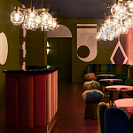 Обои ручная роспись Chez Nina by India Mahdavi Standard colourway on Perfect Green slub silk варинант исполнения - 1 | Loft Concept в Кирове