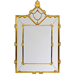 Зеркало прямоугольное Golden Classic Ornament Mirror варинант исполнения - 1 | Loft Concept в Кирове