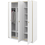 Шкаф белый четырёхдверный для одежды Antique Order варинант исполнения - 4 | Loft Concept в Кирове