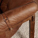 Двухместный диван Duncan винтажная коричневая кожа варинант исполнения - 6 | Loft Concept в Кирове