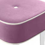 Квадратный мягкий пуф на белых ножках Winton Pouf Square варинант исполнения - 6 | Loft Concept в Кирове