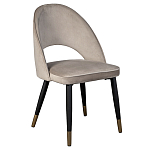 Стул велюровый серо-бежевый Schelde Gray Beige варинант исполнения - 2 | Loft Concept в Кирове