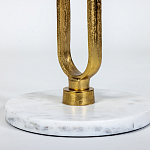 Кофейный столик с белой мраморной столешницей Clipper варинант исполнения - 3 | Loft Concept в Кирове