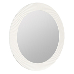 Зеркало в круглой фактурной раме Mirror Modern Texture белое варинант исполнения - 1 | Loft Concept в Кирове