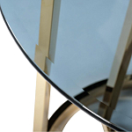 Столик журнальный золотой с темным стеклом Tastiness варинант исполнения - 1 | Loft Concept в Кирове