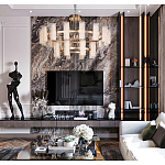 Люстра двухъярусная круглая с текстурными цилиндрическими плафонами Glimpse варинант исполнения - 10 | Loft Concept в Кирове