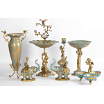 Фарфоровая чаша Фонтан птиц Verena варинант исполнения - 2 | Loft Concept в Кирове