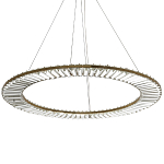 Кольцевая люстра с хрустальным декором Maude Crystal Chandelier варинант исполнения - 3 | Loft Concept в Кирове