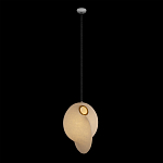 Подвесной светильник белый с фигурным тканевым плафоном White Whirlwinds варинант исполнения - 2 | Loft Concept в Кирове