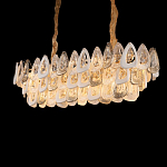 Люстра овальная с многослойными белыми и прозрачными подвесками Character Chandelier варинант исполнения - 5 | Loft Concept в Кирове