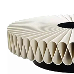 Дизайнерский журнальный стол круглый с фактурной столешницей Ifike варинант исполнения - 2 | Loft Concept в Кирове