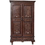 Шкаф из массива тика инкрустированный костью Wooden Bone Inlay Wardrobe варинант исполнения - 1 | Loft Concept в Кирове