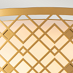Потолочный светильник золотого цвета с каркасом в виде геометрических ромбов Elstead Lighting варинант исполнения - 5 | Loft Concept в Кирове