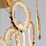 Потолочный светильник светодиодный с золотистым каркасом Ring of Fire варинант исполнения - 3 | Loft Concept в Кирове